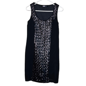 Ladies sleeveless‎ black sequined dress, 4